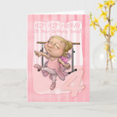 de 4de Heup Hooray van de Heup van de Balletdanser Kaart (Gele Bloem)