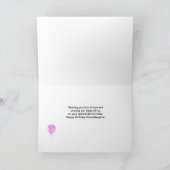 de 4de Kleindochter van de Verjaardag Kaart (Binnen)