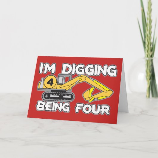 De 4de Verjaardag van het kind graaf ik het Zijn Kaart (Voorkant)