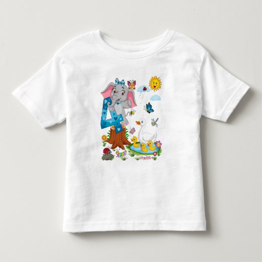 DE 4E VERJAARDAG VAN REMI KINDER SHIRTS (Voorkant)