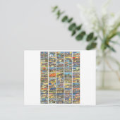 De 50 staten van Amerika Briefkaart (Staand voorkant)