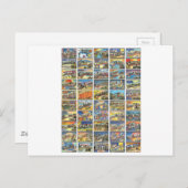 De 50 staten van Amerika Briefkaart (Voorkant / Achterkant)