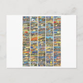 De 50 staten van Amerika Briefkaart (Voorkant)