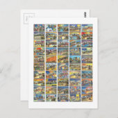 De 50 staten van Amerika Briefkaart (Voorkant / Achterkant)