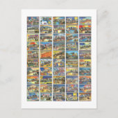 De 50 staten van Amerika Briefkaart (Voorkant)