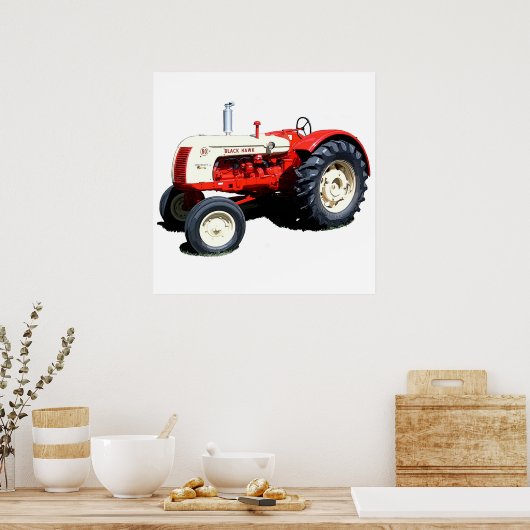 De 50 zwarte Hawk Poster (Keuken)