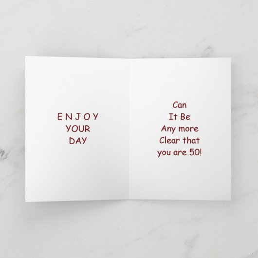 DE 50E GROTE DAG. KAART (Binnen)