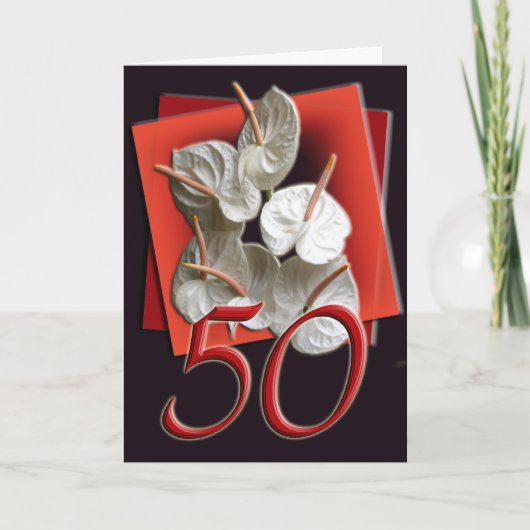 de 50ste Gelukkige Kaart van de Verjaardag (Voorkant)