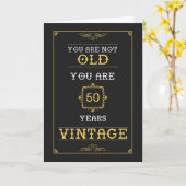 de 50ste Kaart van de Verjaardag - Grappige niet (Gele Bloem)