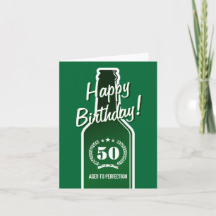 de 50ste kaart van de Verjaardag voor man aan