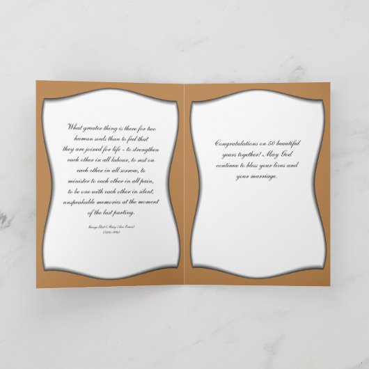 de 50ste Kaart van het Jubileum (Binnen)