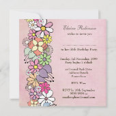 de 50ste Lente van de Partij van de Verjaardag Kaart (Achterkant)