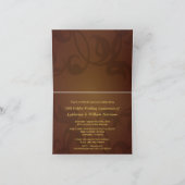 de 50ste Uitnodigingen van het Jubileum - Gevouwen (Binnen)