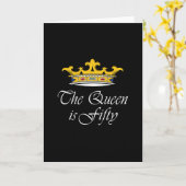 de 50ste verjaardag de Koningin is 50! Kaart (Gele Bloem)