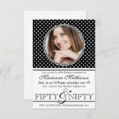 De 50ste verjaardag van de negenenvijftigste met f kaart (Voorkant / Achterkant)