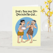 de 59ste Groet van de Verjaardag Kaart (Gele Bloem)