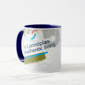 De 5 beginselen van authentieke Mok van het leven  (Voorkant links)