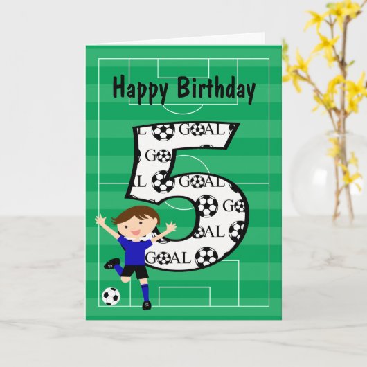 de 5de Kaart van het Doel van het Voetbal van de (Gele Bloem)