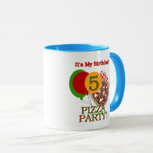 de 5de Verjaardag van de Partij van de Pizza Mok (Voorkant rechts)