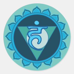De 5e chakra yoga Sticker