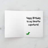 De 5e verjaardag van Whimsical Boy Kaart (Binnen)