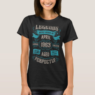 De 60e Verjaardag Legends werd geboren in april 19 T-shirt