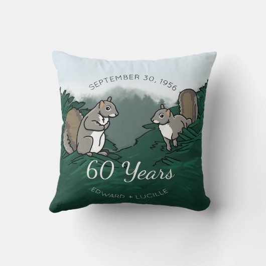 de 60ste Eekhoorns van het Jubileum van het Kussen (Achterkant)