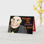 de 60TH KAART van de VERJAARDAG (Gele Bloem)