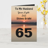 De 65ste verjaardag van de Echtband blijft helder Kaart (Gele Bloem)