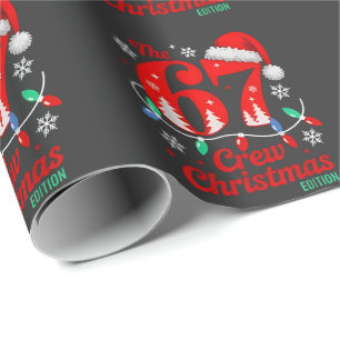 De 67 Kerst Crew Editie Zes Zeven Brainrot   Cadeaupapier