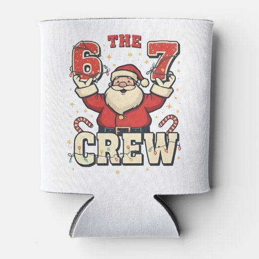 De 6 7 Crew Grappige Kerstman Kerst Meme  Blikjeskoeler (Voorkant)