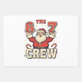 De 6 7 Crew Grappige Kerstman Kerst Meme Inpakpapier Vel (Voorkant 2)