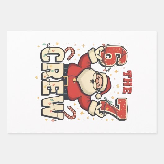 De 6 7 Crew Grappige Kerstman Kerst Meme Inpakpapier Vel (Voorkant)