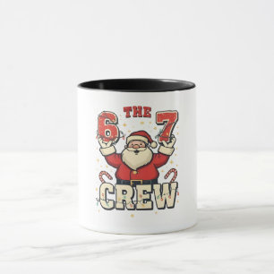 De 6 7 Crew Grappige Kerstman Kerst Meme Mok