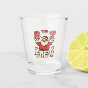 De 6 7 Crew Grappige Kerstman Kerst Meme Shot Glas