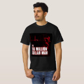 De 6 miljoen dollar man art retro t-shirt (Voorkant volledig)