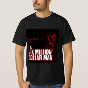 De 6 miljoen dollar man art retro t-shirt