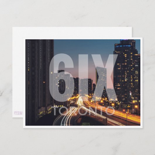 De 6ix briefkaart (Voorkant / Achterkant)