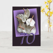 de 70ste Gelukkige Kaart van de Verjaardag (Gele Bloem)