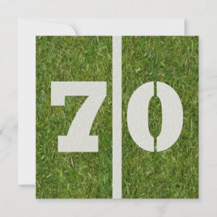 de 70ste Uitnodiging van de Verjaardag