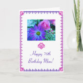 De 70ste verjaardag van mama kaart (Voorkant)