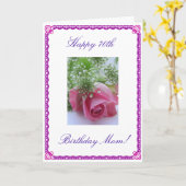 De 70ste verjaardag van mama kaart (Gele Bloem)