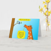 de 714 girafcartoon wordt goed kaart (Gele Bloem)