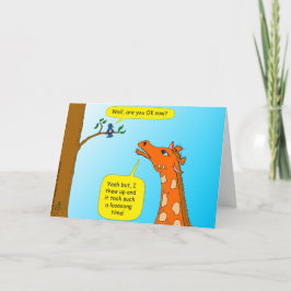 de 714 girafcartoon wordt goed kaart