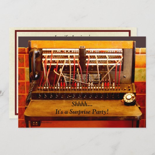 De 75e verjaardag van de Onderneming nodigt Schake Kaart (Voorkant / Achterkant)