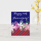 de 75ste bloemen van de huwelijksverjaardag kaart (Gele Bloem)