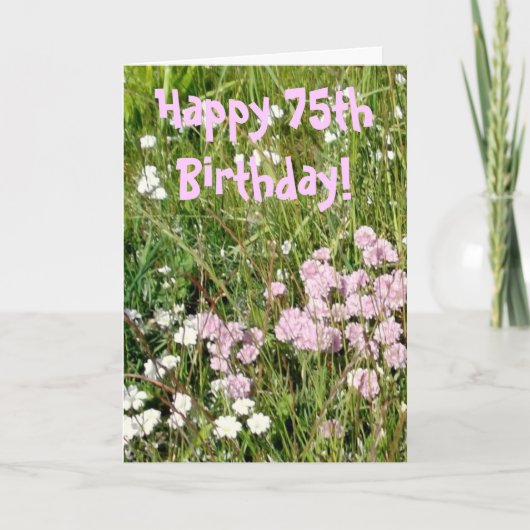 de 75ste Kaart van de Verjaardag (Voorkant)
