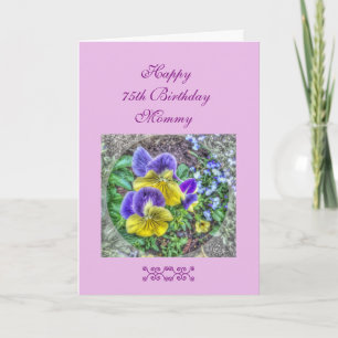 De 75ste verjaardag van het mamma kaart