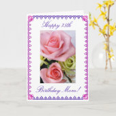 De 75ste verjaardag van mama kaart (Gele Bloem)