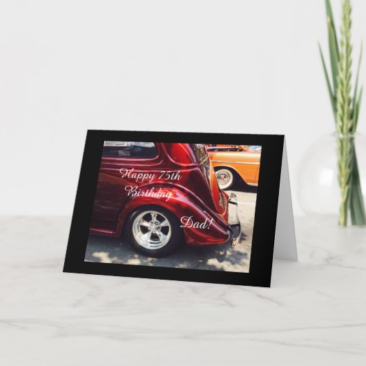 De 75ste verjaardag van papa kaart (Voorkant)